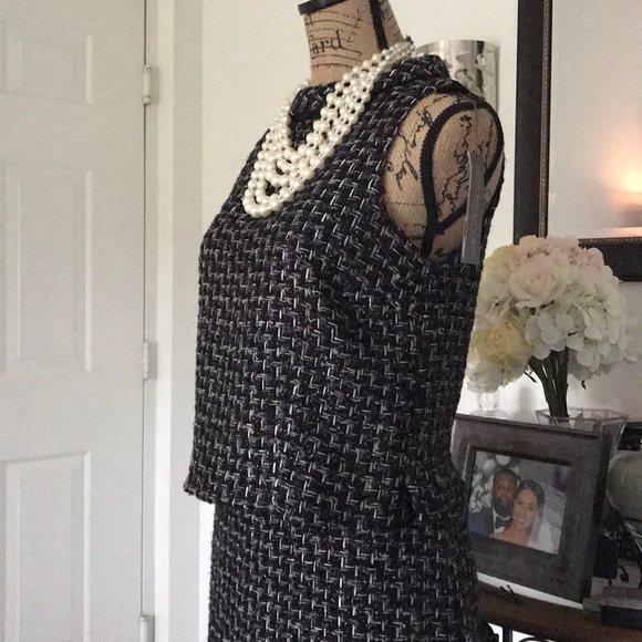 2-piece Eva Mendes houndstooth woven suit - Picture 2 of 5